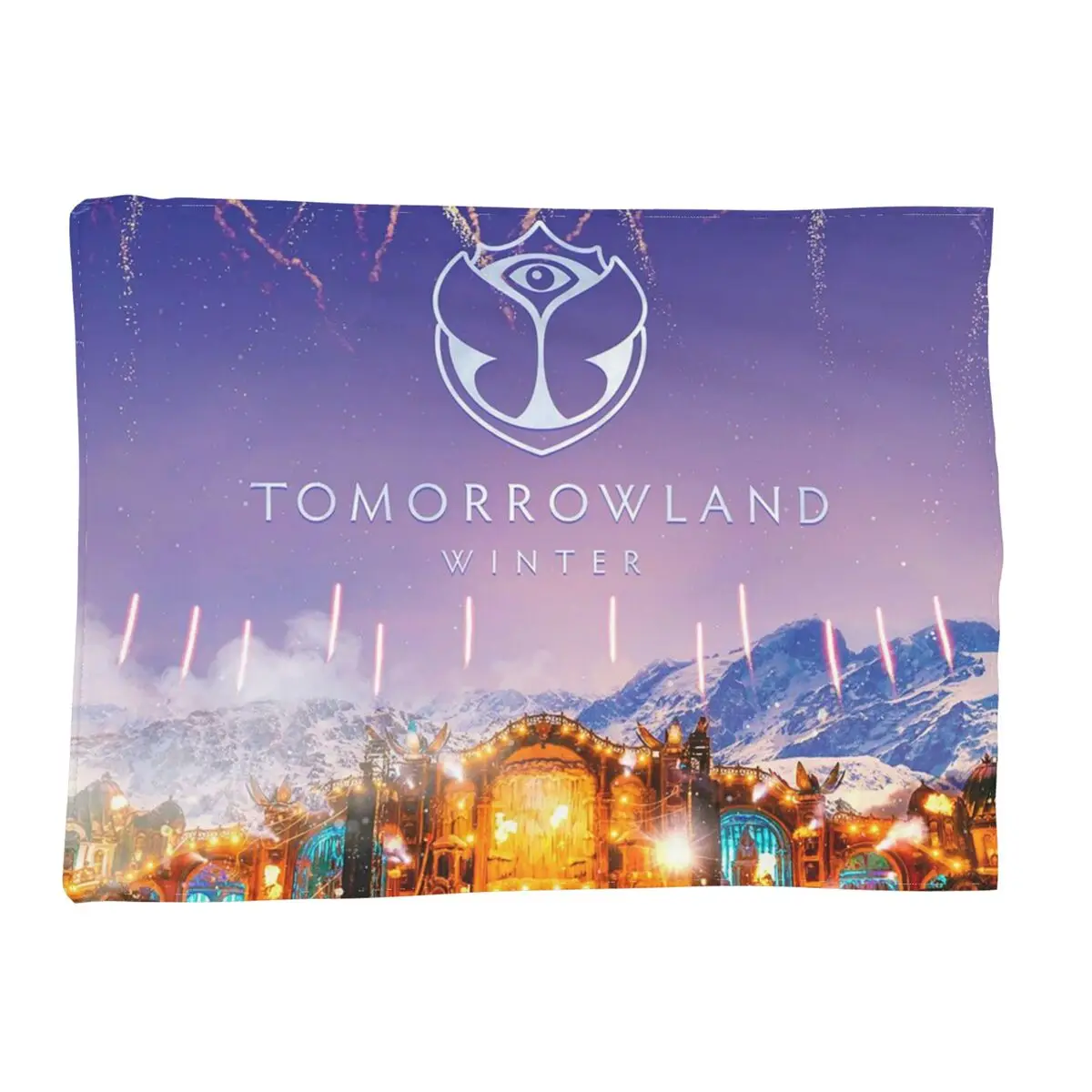 Tomorrowland Belgian Electronic Dance Music Festival Blankets Soft Warm Flannel Throw Blanket Plush for  Living room Picnic Sofa