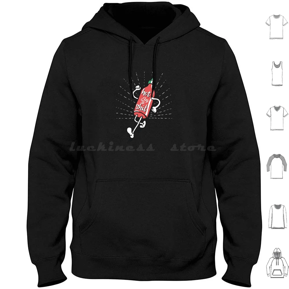 Untitled Hoodie Cotton Long Sleeve Sriracha Sauce Chili Chilli