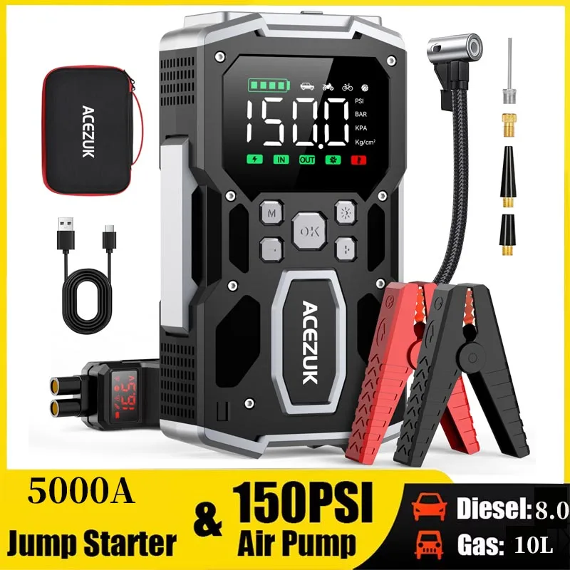 26800mAh Car Power Bank Jump Starter Portable Emergency Starter Auto Car Battery Charger Booster 12V Starting Device