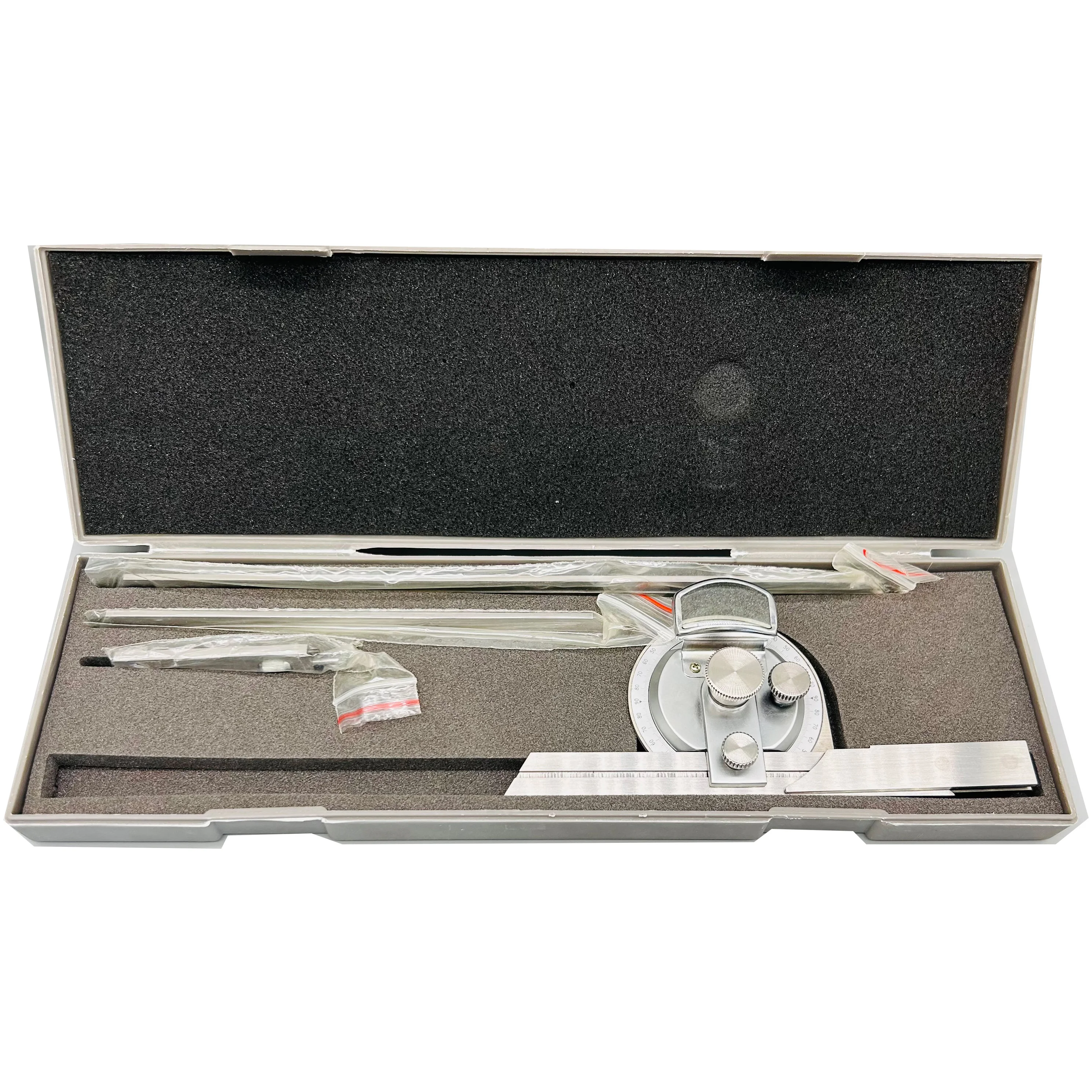 

360 Degree Universal Bevel Protractor Angle Finder with Magnifying Glass for Internal and External Angle Measurement