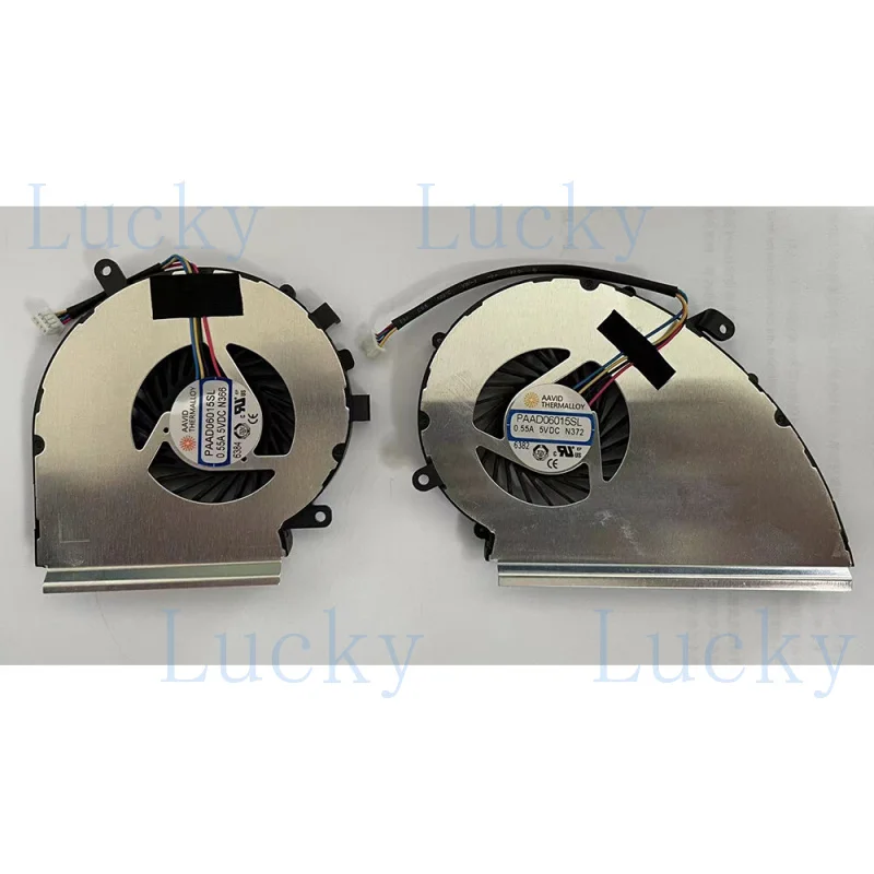 f   For MSI GE72VR GL72M GF72VR GP72MVR MS-1799 CPU GPU Fan Cooling Fan PAAD06015SL