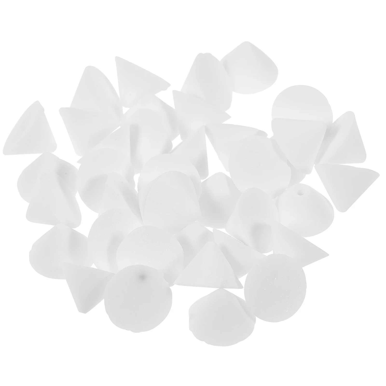 50pcs Ceramic Pottery Kiln Nail White Aluminum Oxide Clay Firing Tool Pottery Support Refractory Nails Storage Practical Craft