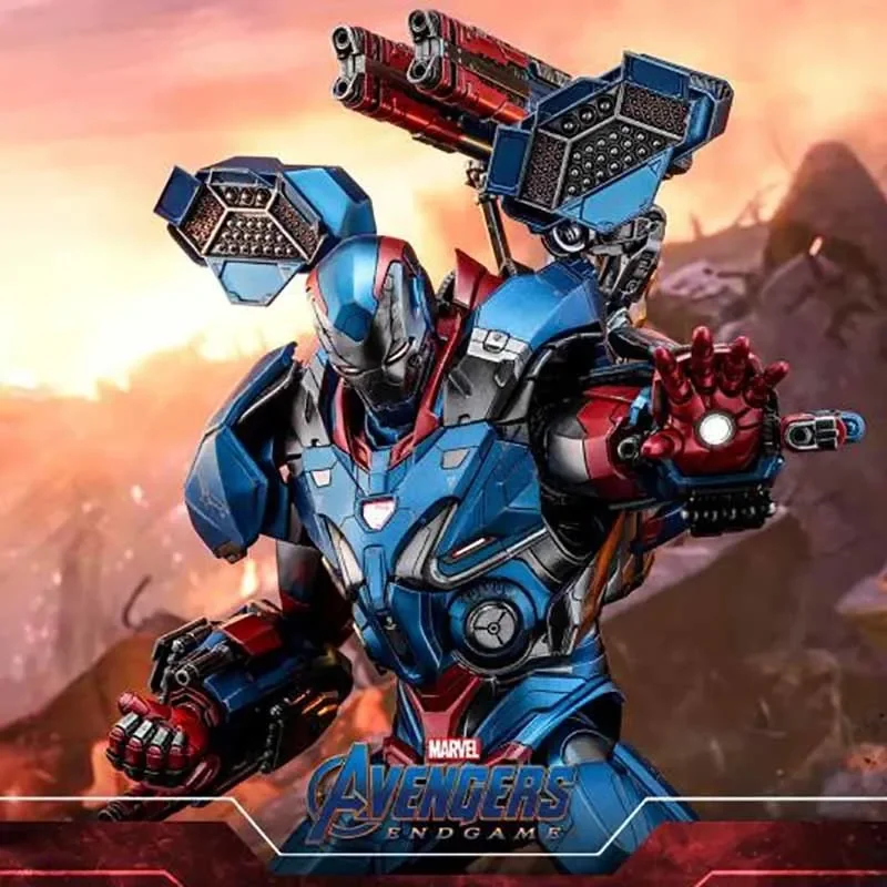 Original Marvel Avengers: Endgame Alloy Iron Patriot 2.0 1/6 Anime Action Figure Collection Model Toys Children Surprised Gifts