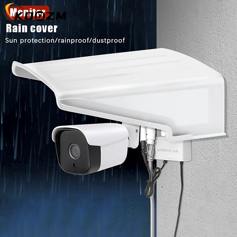 

Sun Rain Shade Rainproof Shelter Camera Protective Cap Wall Waterproof Top Cover Security Camera Cover Shield Garden Courtyard