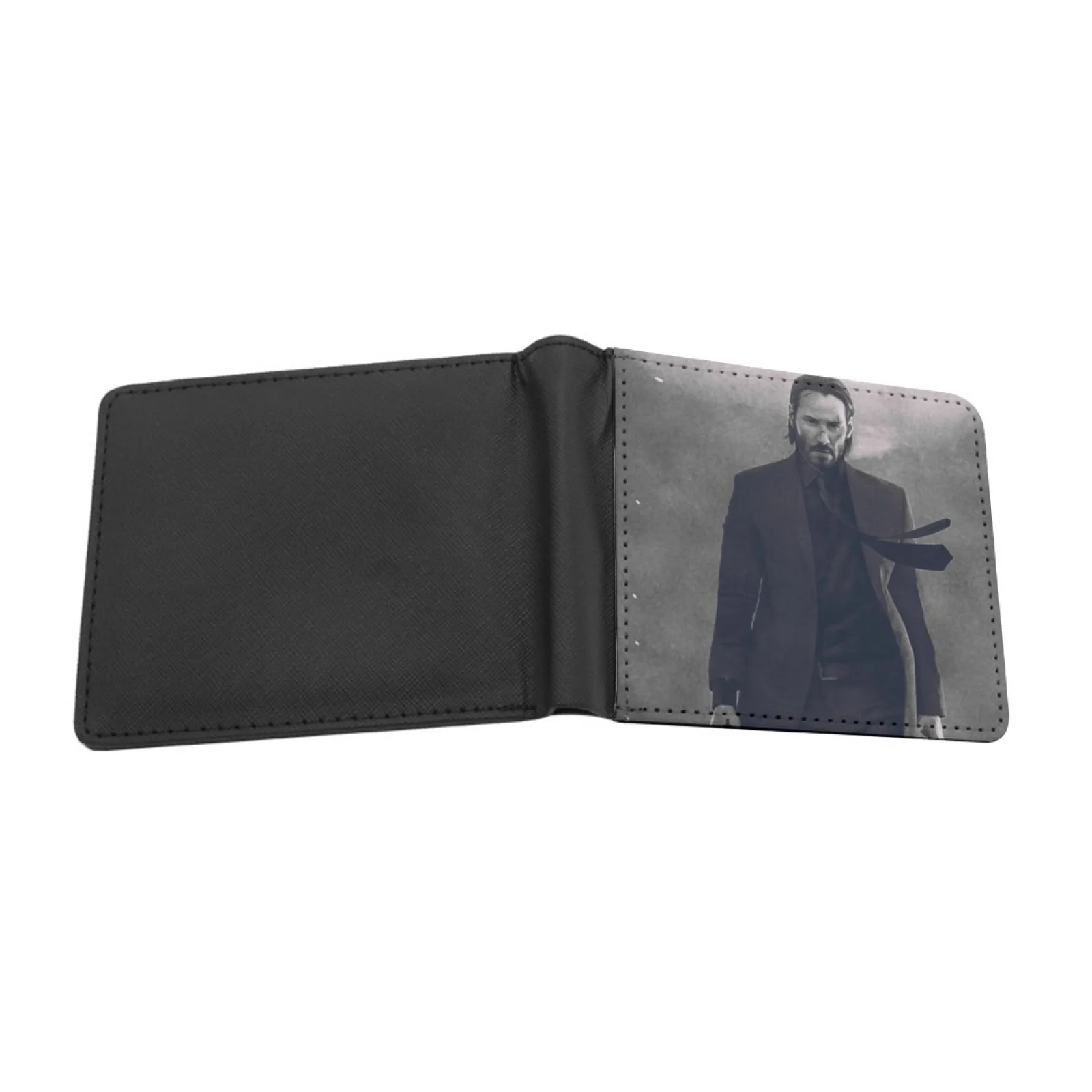 John Wick 7 Men Wallets Card Man Wallet Short Purse Bi-Fold Personalized Purses Retro Style John Wick Death Wish Revenge