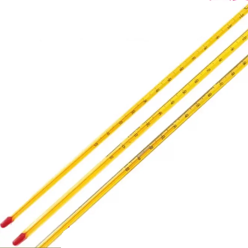 

20PCS Yellow bottom red water thermometer 30 cm 0-100 degrees chemical experiment agricultural water thermometer
