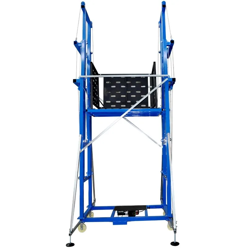 Steel Electric Cable Hoist Gantry Scissor Platform Elevator Ladder Wire Rope Sling 0.5 Ton Load Capacity Construction Scaffold