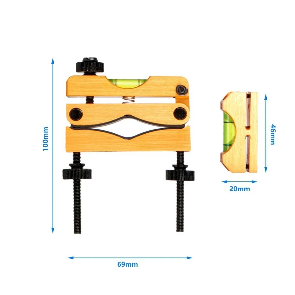 Scope Leveling Kit Aluminium Alloy High Precision Bubble Leveling Tool Crosshair Alignment Level Tool for Optical Equipment