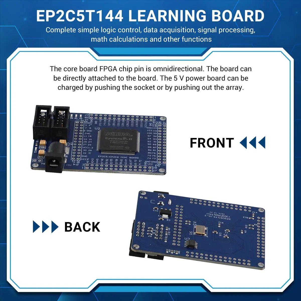 Super Sale for ALTERA FPGA Cyslonell EP2C5T144 Minimum System Learning Development Board Mini Board