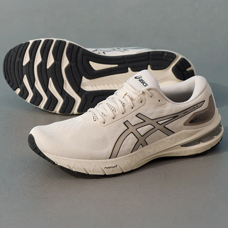 Tênis Esportivos Masculinos Asics com Amortecimento Gel-Cable, Estáveis, Leves e Respiráveis para Corrida e Fitness 1011C018-250