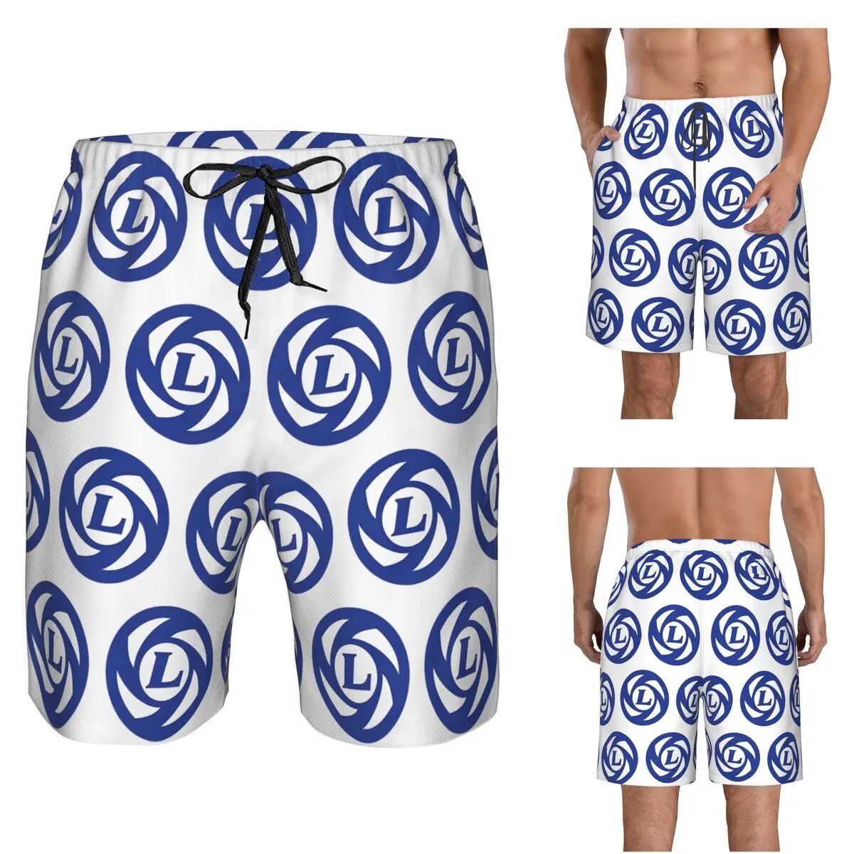 British Leyland Trunks Beach Board Shorts Casual Quick Dry Swimming Summer Men Pants