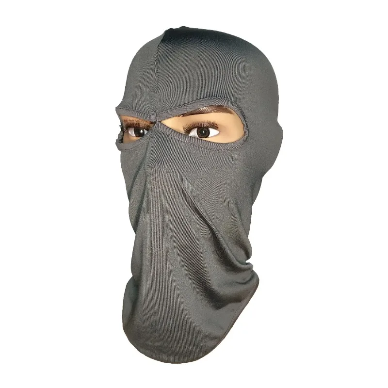 

Tactical Lycra Ice Silk Motorcycle Balaclava – 2-Hole Face Mask, Outdoor, Wind/Dust-Proof