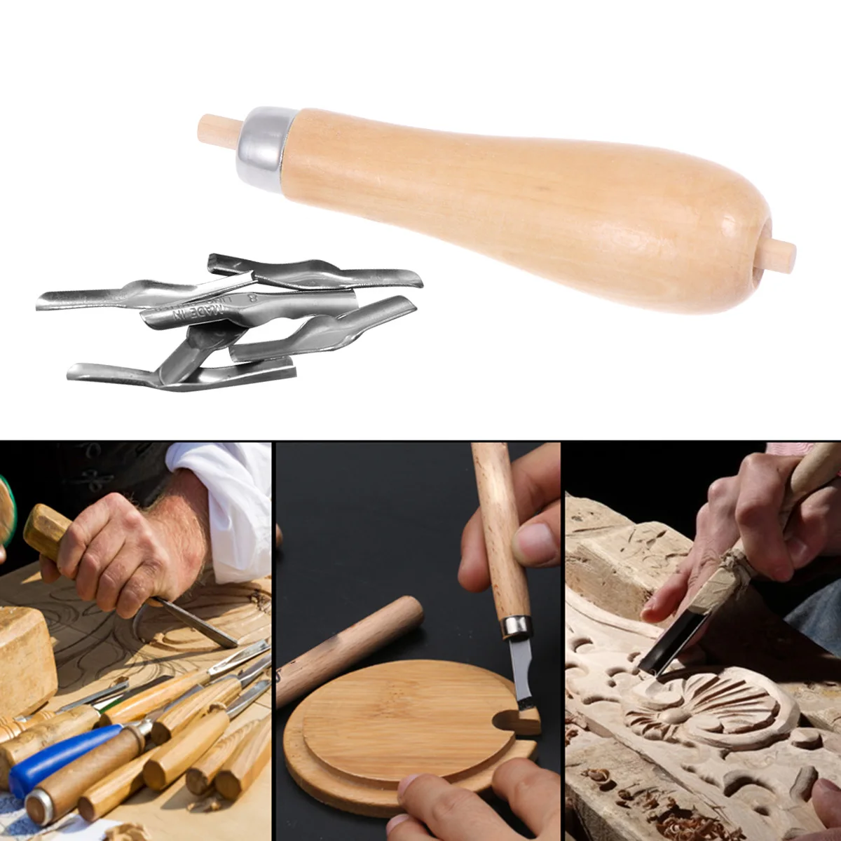 

Graver Set Carving Block Cutters Tool Engraving Wooden Handle DIY Sculpture Print