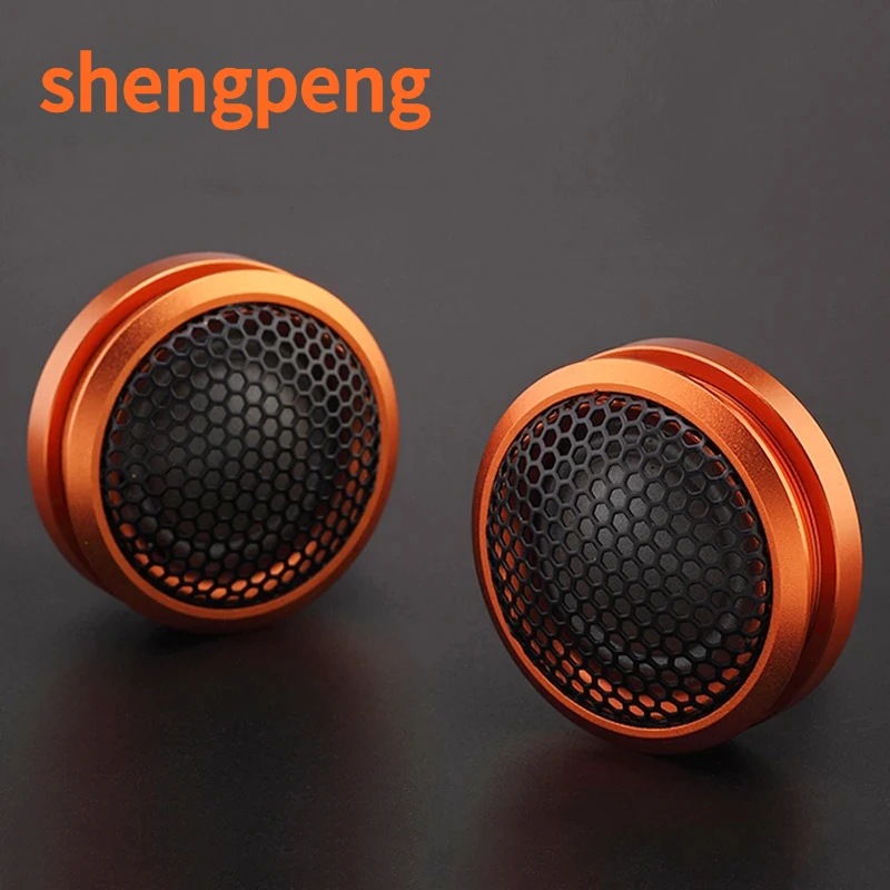 2pcs 100W Car Silk Dome Tweeter Door Audio Treble Speaker with Wire and Capacitance Free Shipping