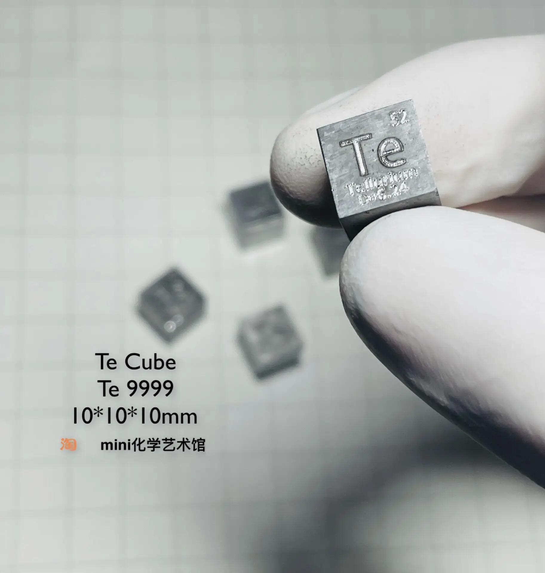 4N Tellurium Periodic Phenotypic Cube Metallographic Tellurium Cube Tellurium Cube Tellurium Cube Te9999