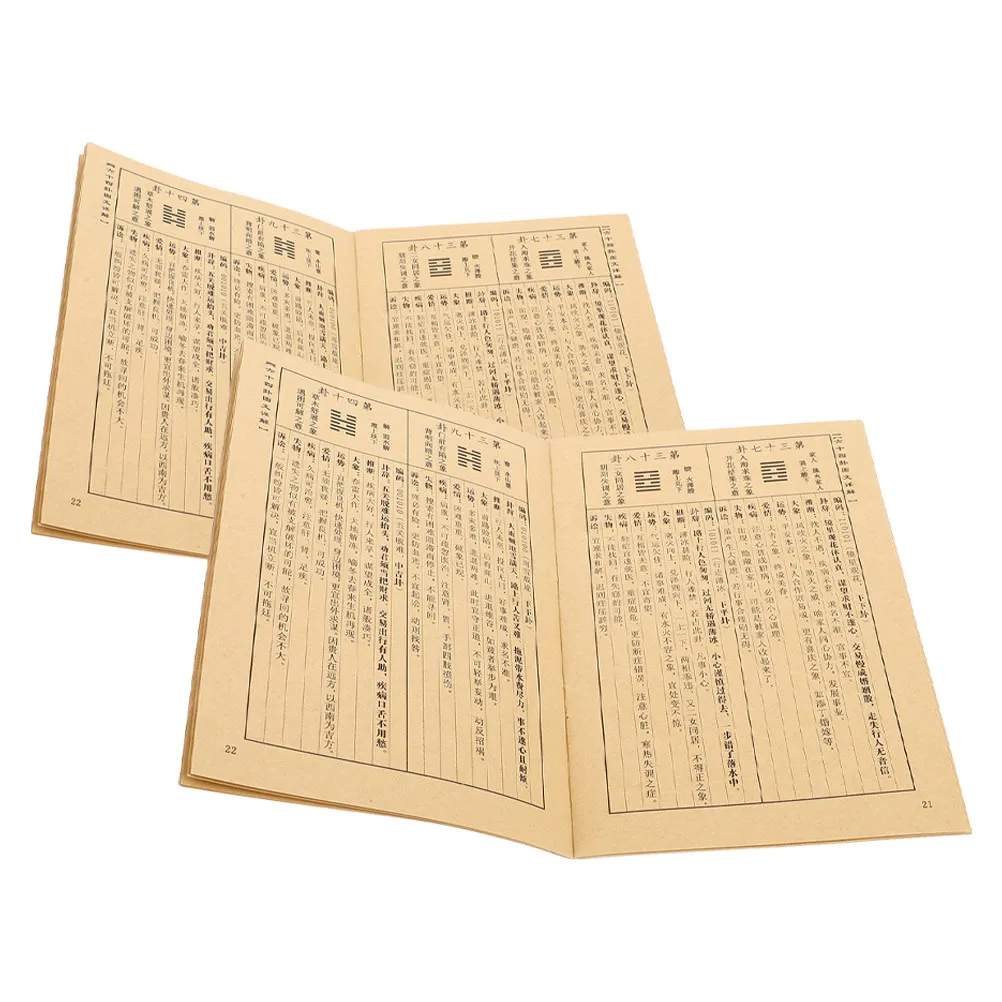 

2Pcs I Ching Book of Changes to 64 Hexagrams Ancient Chinese Wisdom for Decision Making Spiritual Growth Feng Shui