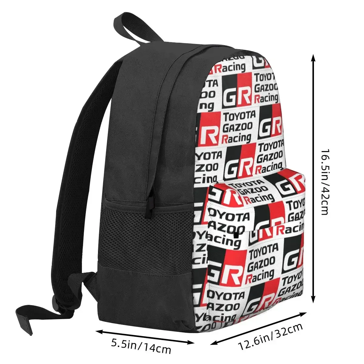 GR Logo Gazoo Racing GR Sport Backpacks Boys Girls Bookbag Students School Bags Kids Rucksack Travel Rucksack Shoulder Bag