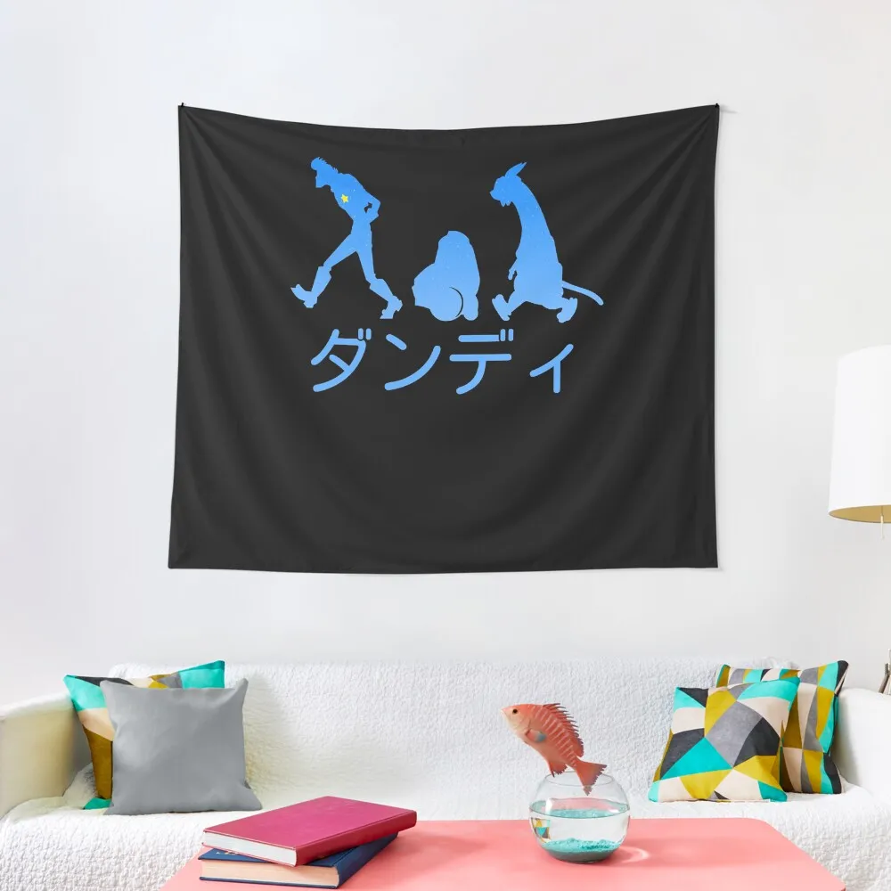 

Space Dandy Silhouette Dandy(Blue) Tapestry Room Decor Cute Wallpaper Wall Mural Art Mural Tapestry
