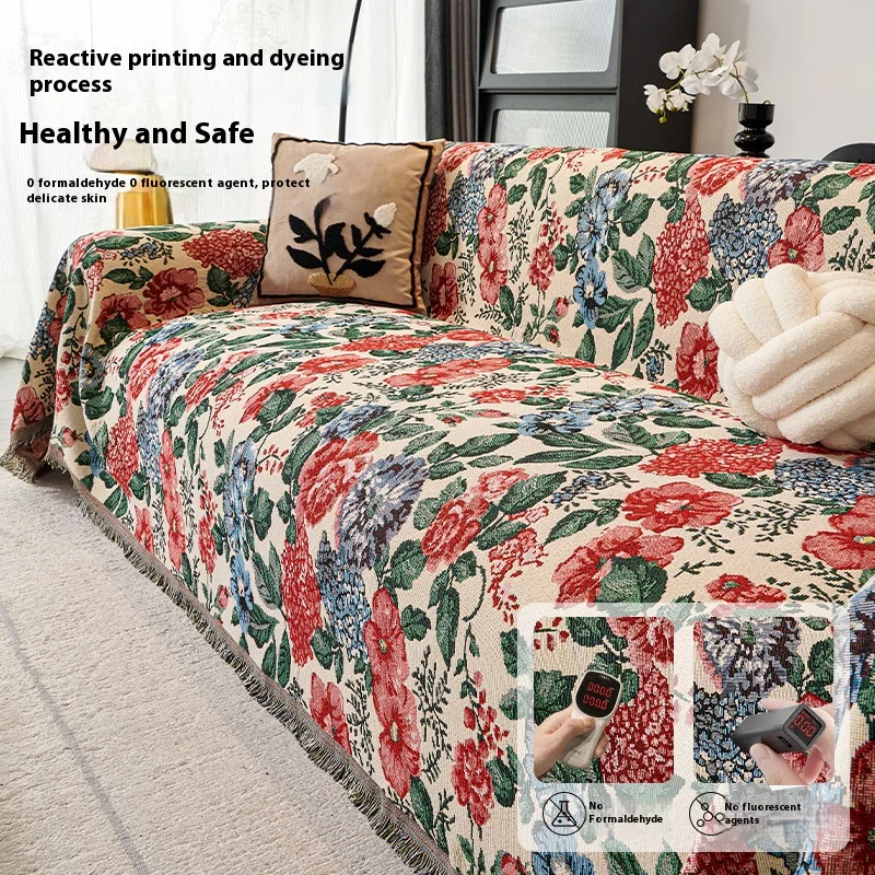 Sofa Cover Protector L Shape Sofa Cover Protector One Seat Wrinkle Resistant Anti Slip Sofa Towel