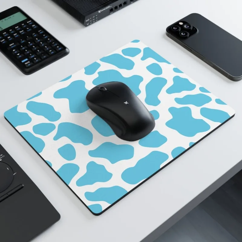 Blue print pattern Rectangular Mouse Pad Square mousepad portable desk mat rubber non-slip surface small mats desktop decoration