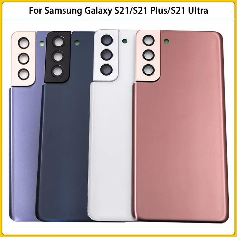 

10PCS For Samsung Galaxy S21 / S21 Plus / S21 Ultra G998 Battery Back Cover Rear Door Glass Panel Housing Case Camera Frame Lens