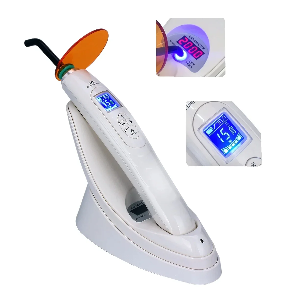 

dent al LED Curing Light ma chine with Light Meter 2000 mw/cm2 5W High Power Blue-ray Lamp Curing Resin