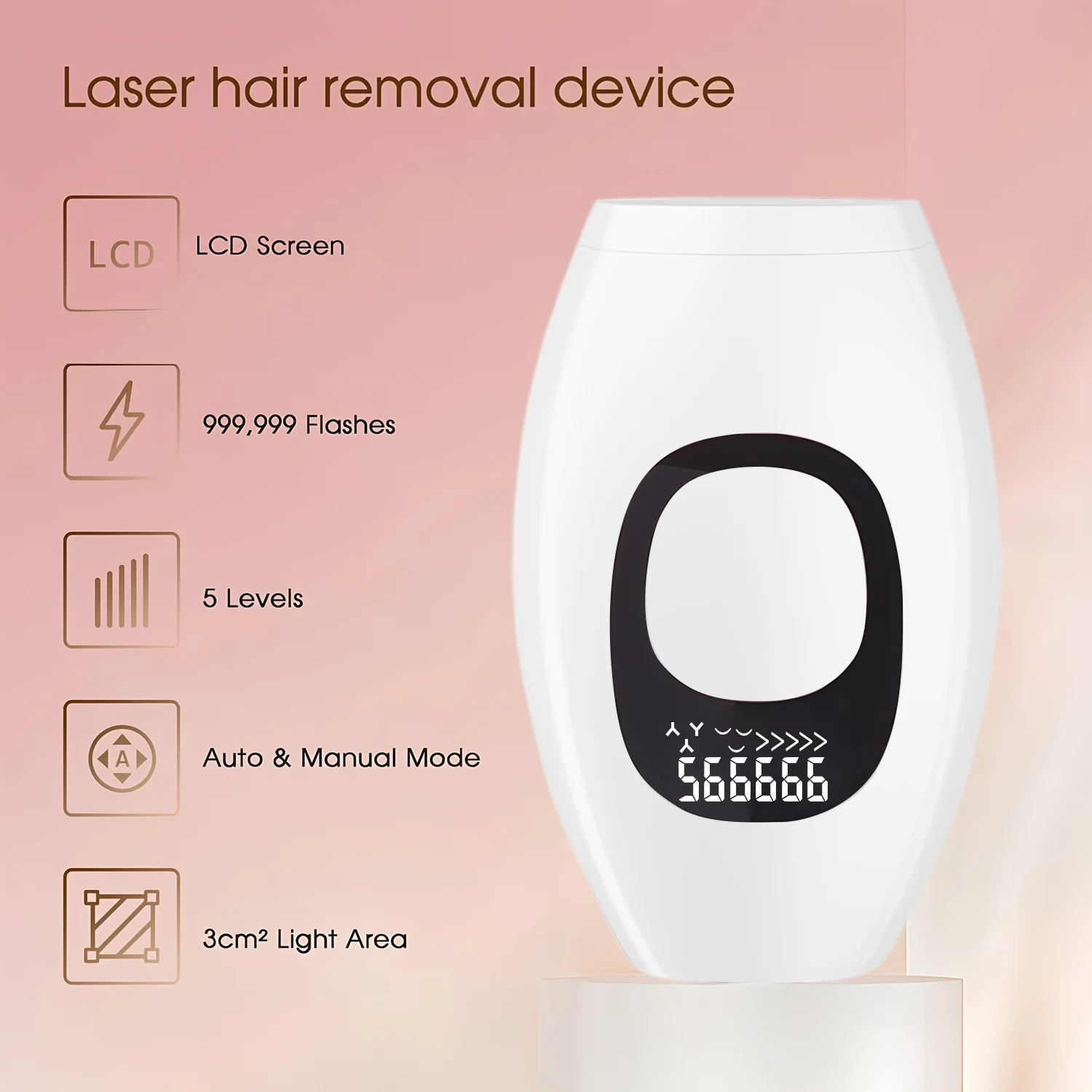 

Digital Display IPL Hair Removal Equipment Painless Results Laser Hair Removal Equipment For Face Hair remove Hair remove mask