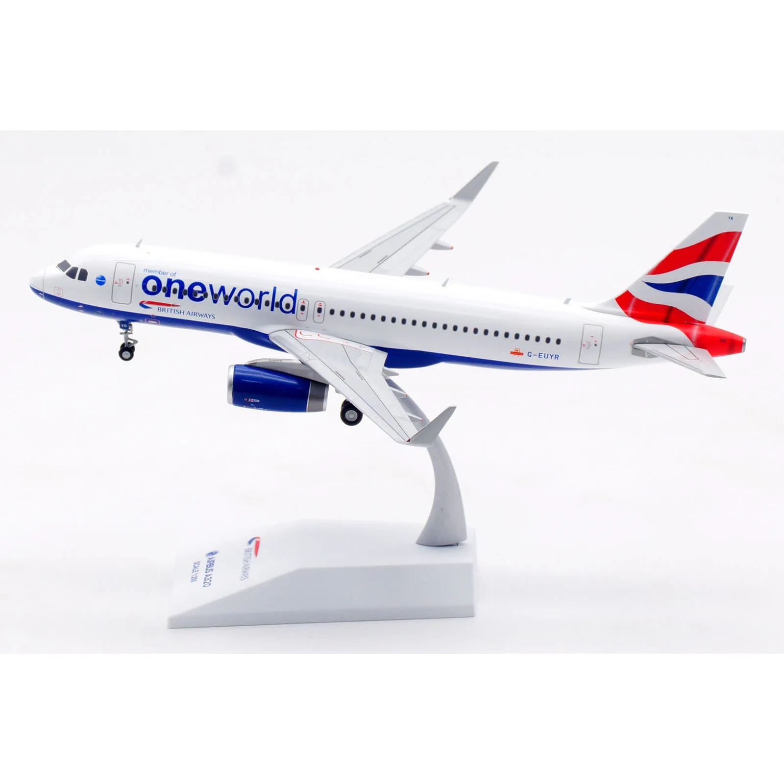 SA2058 سبيكة تحصيل طائرة هدية JC أجنحة 1:200 الخطوط الجوية البريطانية "Oneworld" ايرباص A320 دييكاست طائرة طائرة نموذج G-EUYR