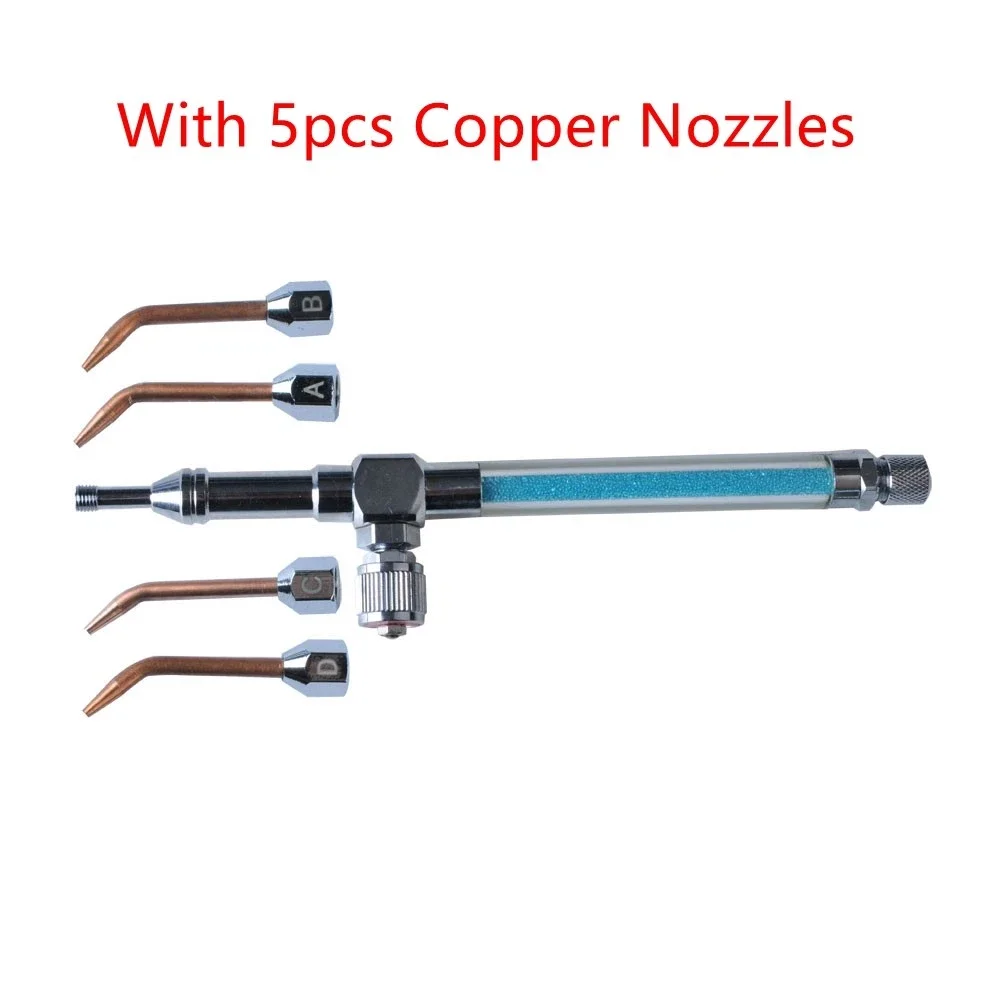 

Universal Oxyhydrogen Gas Torch Set Jewelry Welding Gun with 5Pcs Copper Nozzles