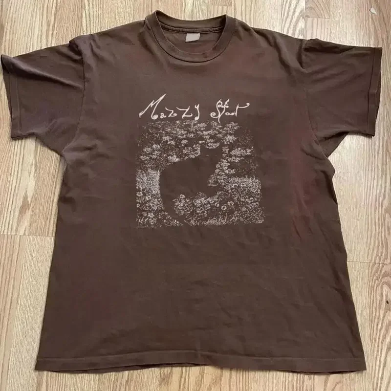 mazzy star  T shirt dark chocolate color reprint unisex AN47710