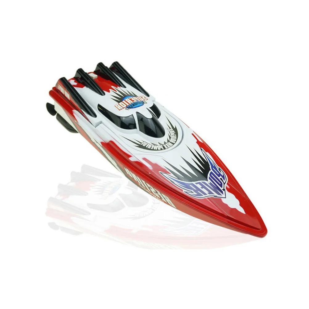 เรือบังคับวิทยุแบบมืออาชีพ High Boat Red รุ่น Quadrocopter ระบบระบายความร้อนที่แข็งแกร่ง กันน้ำสองชั้น รูปทรงน้ำพุ