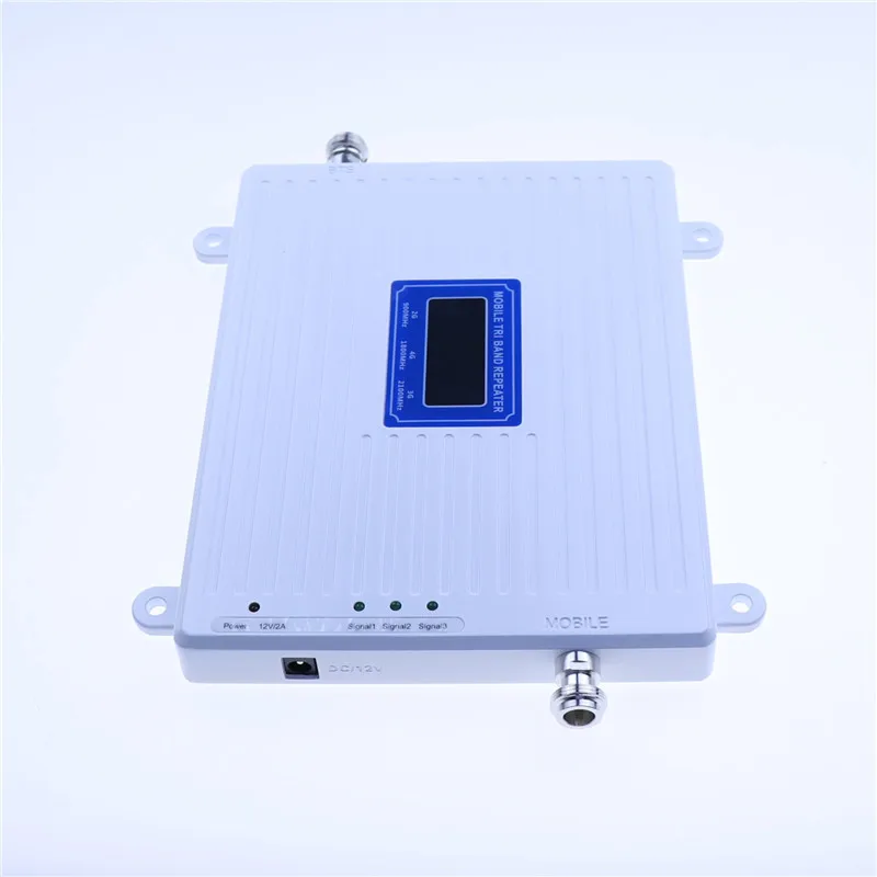 MAYTO-Three Networks Mobile Phone Signal Amplifier, Signal Enhancement Transmitter, 4G, 5G, 900 MHz, 2100 MHz, 2600MHz