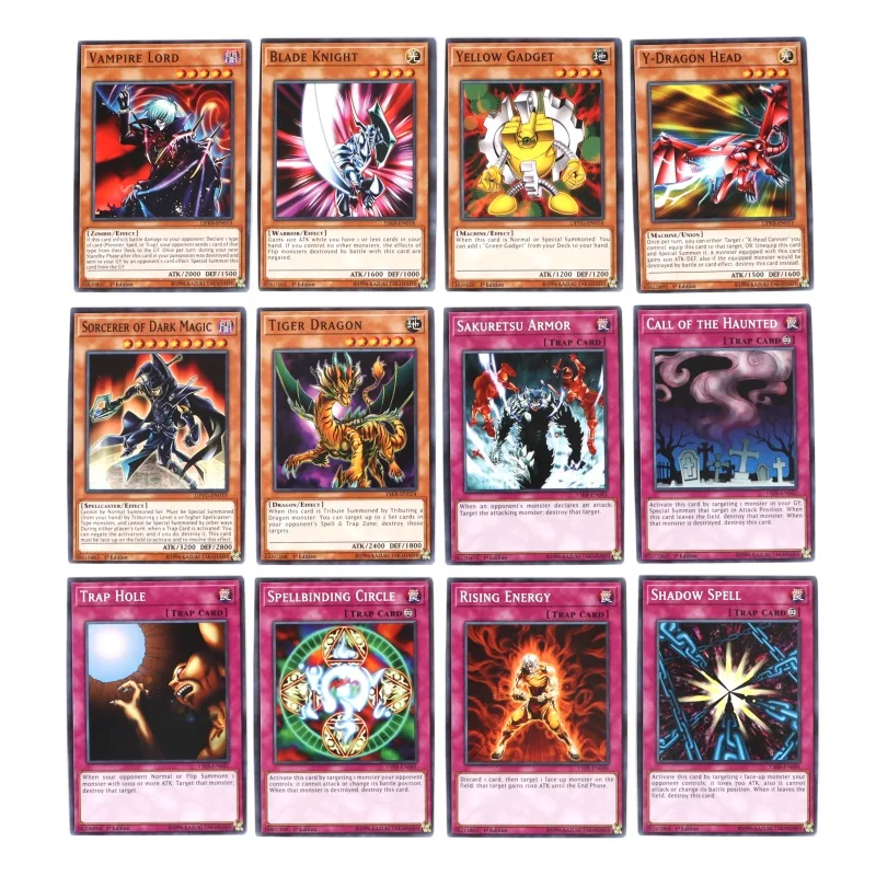 66Pcs/Box English Yu Gi Oh Cards Playing Game Trading Battle Carte Dark Magician Collection Kids yugioh Playing Card Game Toy