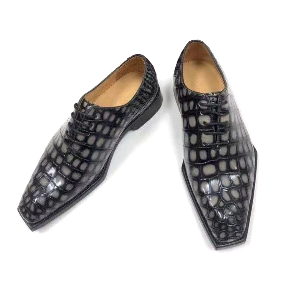

Новые мужские туфли Yinshang, мужские туфли из крокодиловой кожи, свадебные туфли, деловые туфли