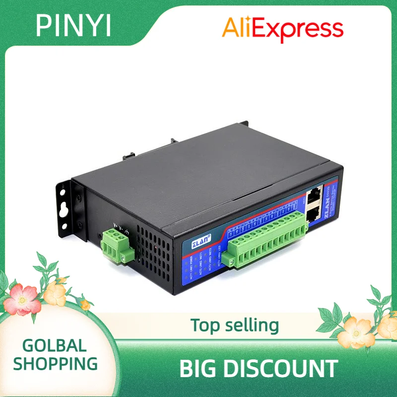 

4-портовый изолирующий RS485 в Ethernet TCP IP Modbus RTU TCP шлюз последовательный в TCP преобразователь последовательный сервер ZLAN5443D