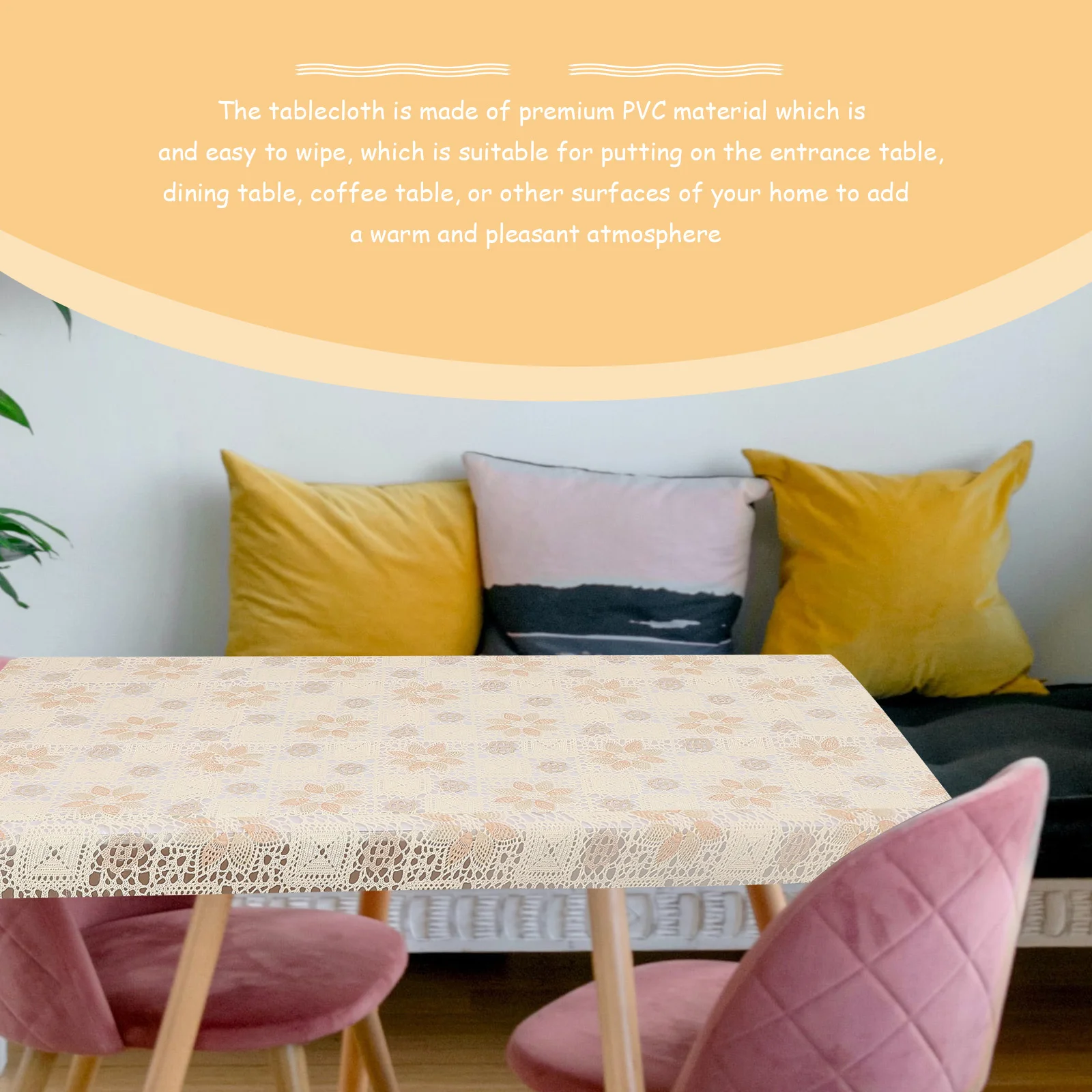 

Waterproof Tablecloth Oil Dining Tablecloth proof Heat resistant Table Cover for Home Party Table Cloth Cafe Greaseproof