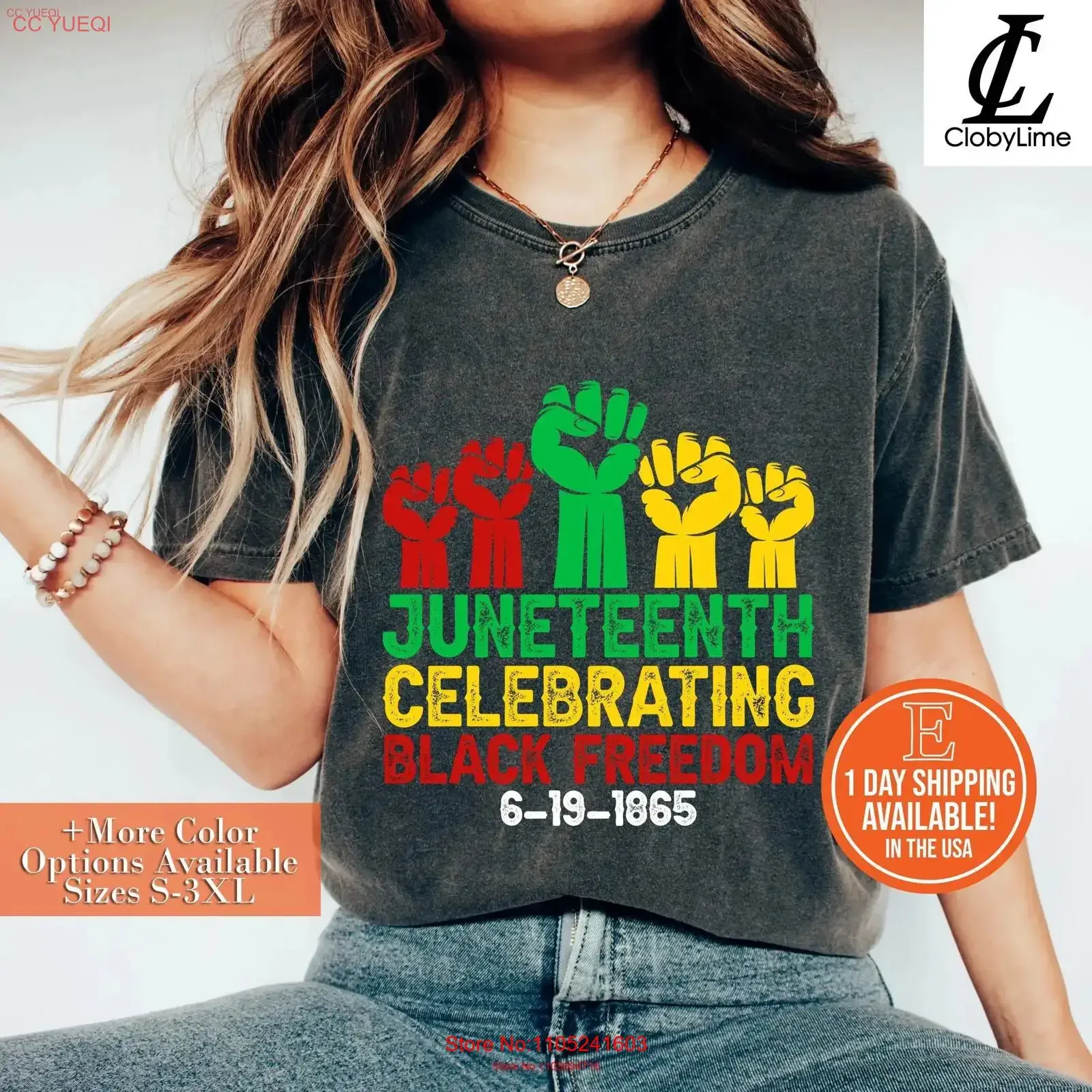 Juneteenth T Shirt Celebrating Black Freedom African American Pride History Month Liberation Day GifT vintage Washed Casual