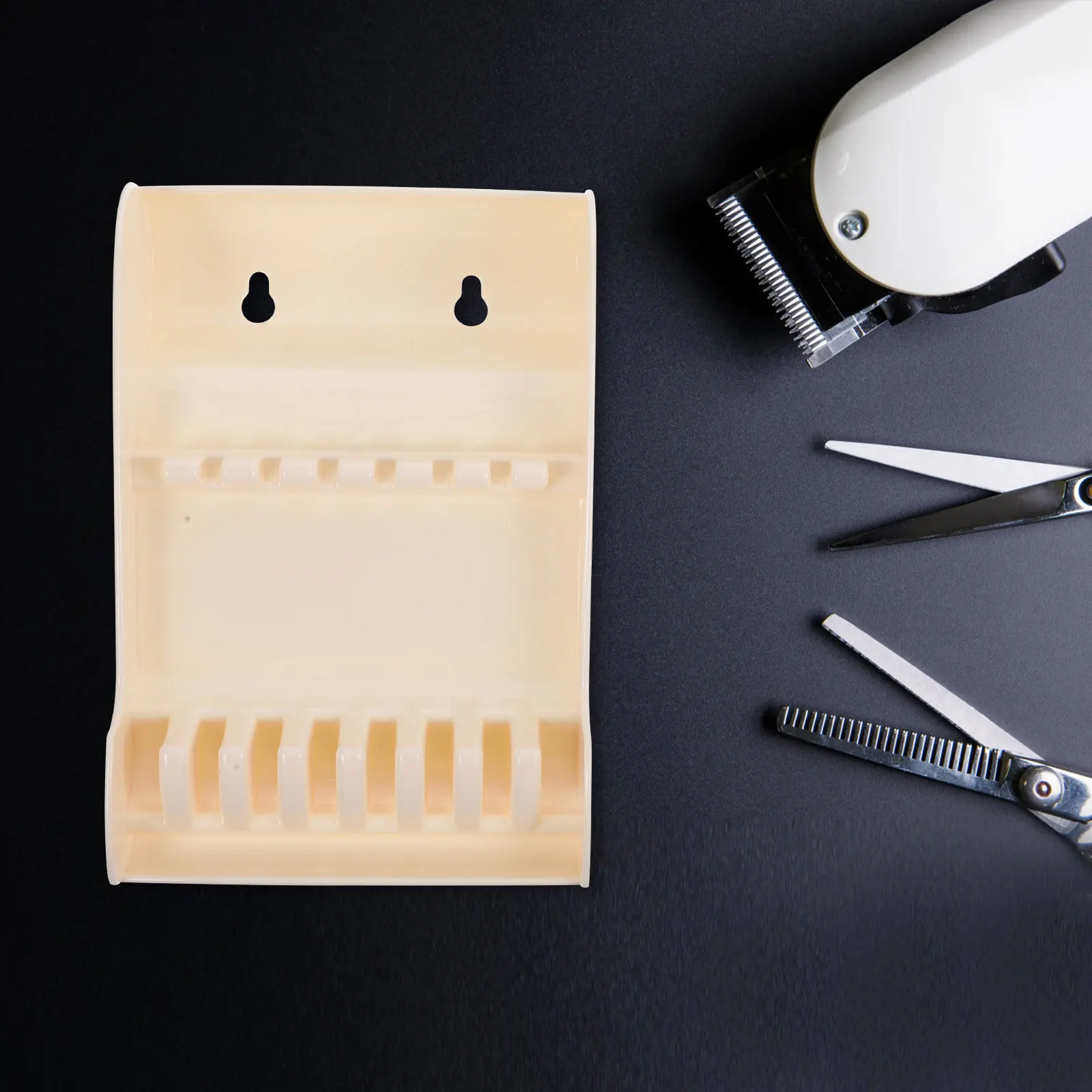 

Hairdressing Scissors Holder Stand White Practical Detachable Hair Salon Organizer Case for Scissors Clips Combs Tools Storage