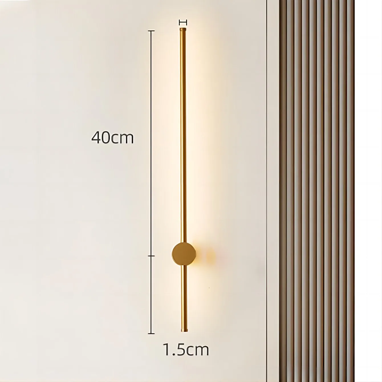 

Rotating wall lamp simple and long strip luxury lamp modern living room background wall lamp creative bedroom bedside lamp