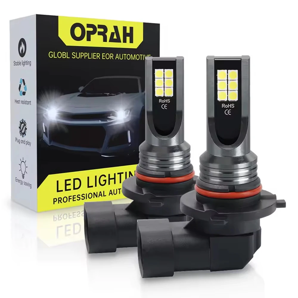 

Oprah 2 шт. светодиодный H7 H11 H1 H3 9006 H8 автомобильный противотуманный фонарь Canbus 3030SMD 6000K белый для авто DRL дальнего света фара 12 В