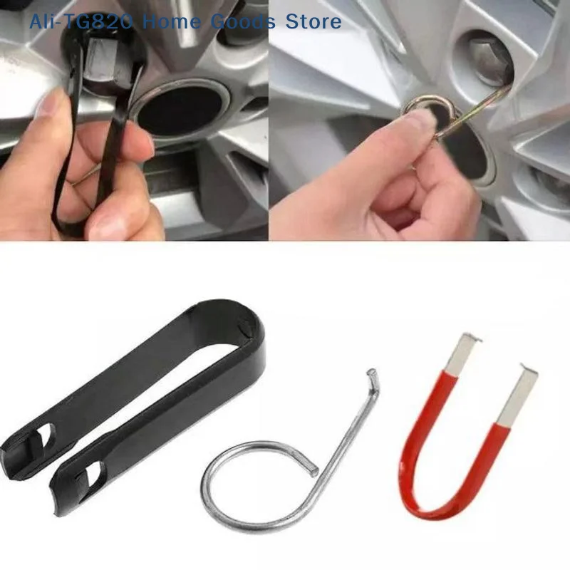 

[TG820]3Pcs Wheel Lug Nut Cover Caps Removal Tool Fast Dismantle Car Tire Cap Puller Tool For Cars