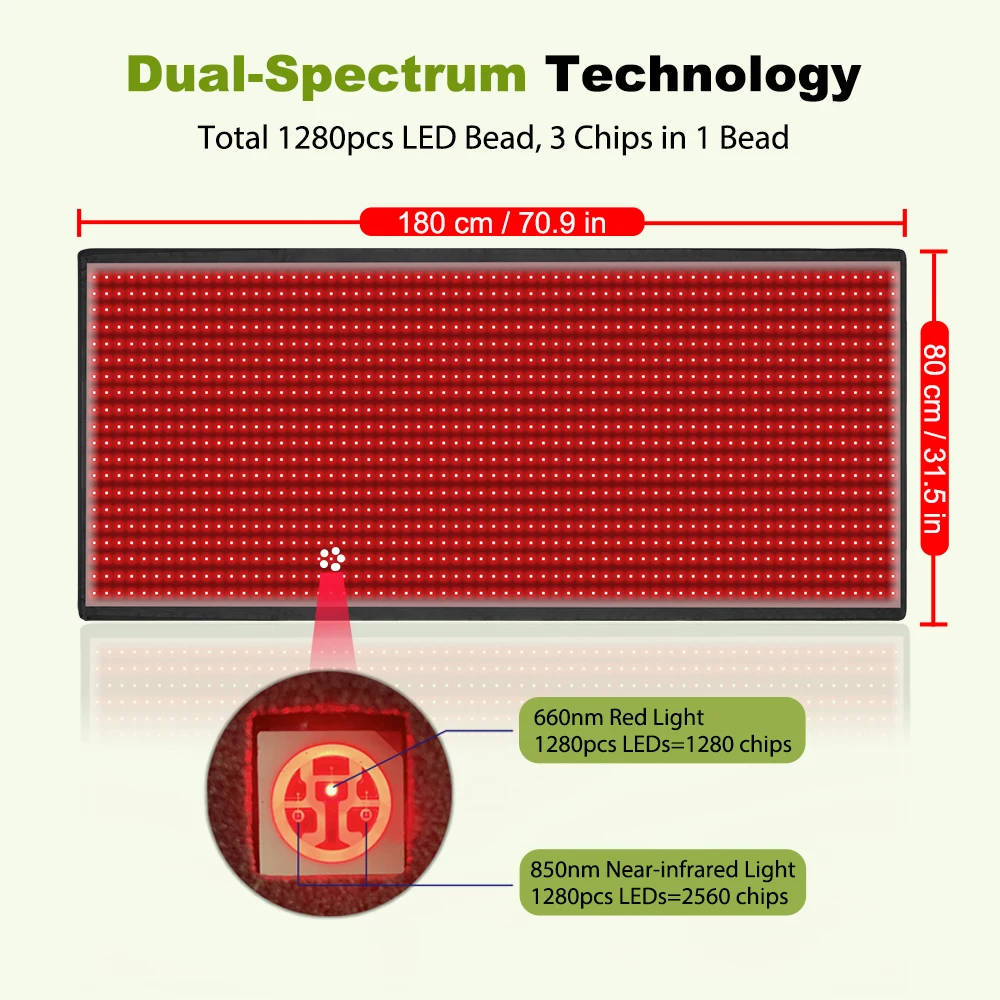 Esterilla de infrarrojos para terapia de luz roja, almohadillas LED grandes para todo el cuerpo, manta, dispositivo de relajación para el hogar,