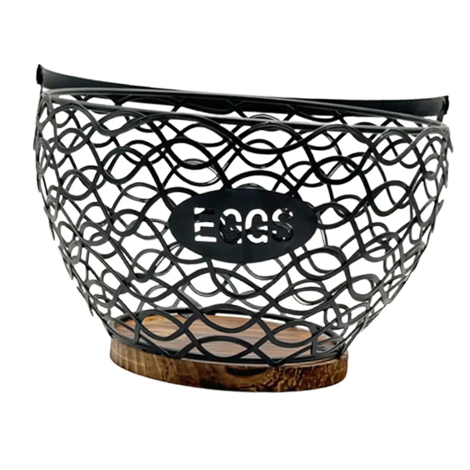Chicken Coop Egg Basket Metal Fruit Storage Decorative Creative Ornament Organizer Suitable for Kitchen Home Office