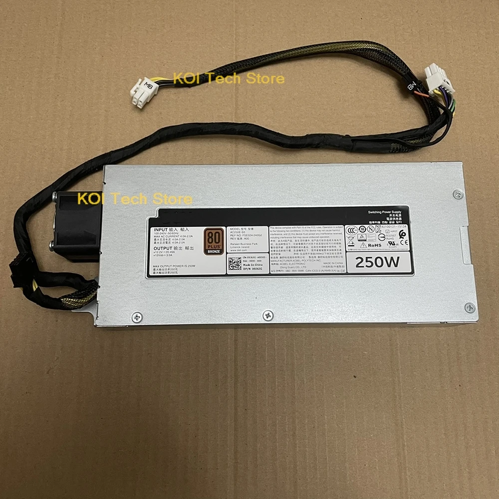 AC250E-S0 számára Dell poweredge R230 P3G94 250W Kiszolgáló áram Ajánlattétel  9J6JG 09J6JG