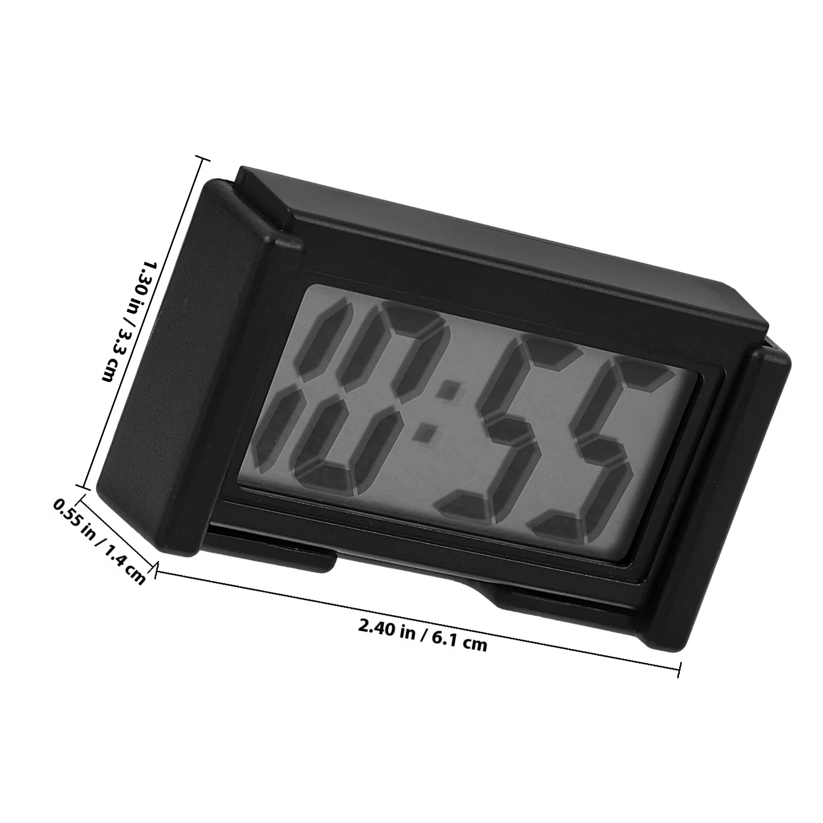 Mini Digital Clock for Car Dashboard - Compact Vehicle Timepiece with Clear Display for Auto Dash, Desk, Bedside Use