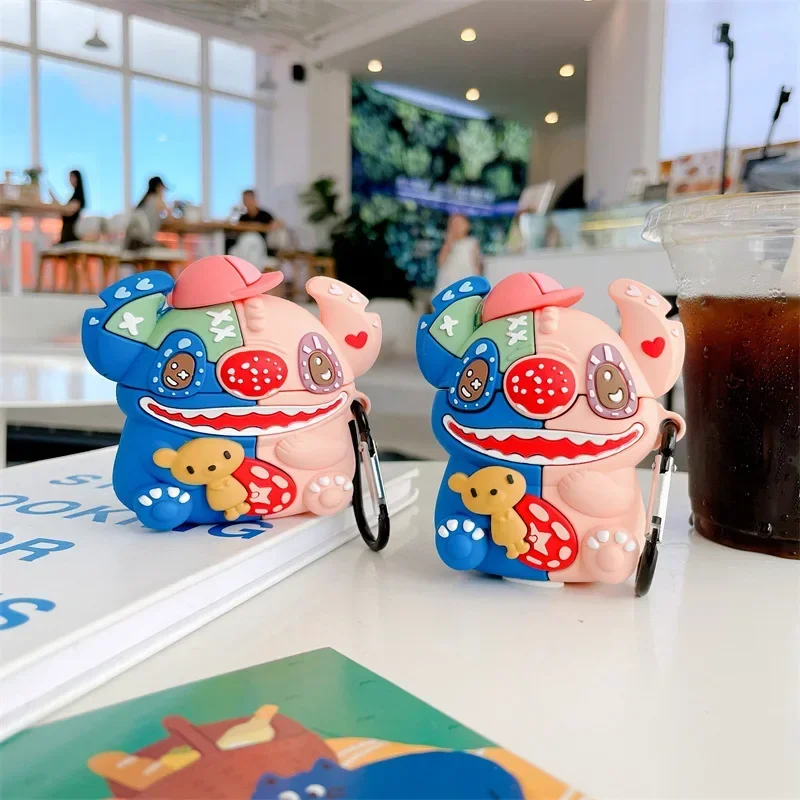 

Cartoon Graffiti Stitch Case Cover for AirPods Pro2 Earphone Protective Case for Apple Airpods 1 2 3 Pro Earphone Accessories