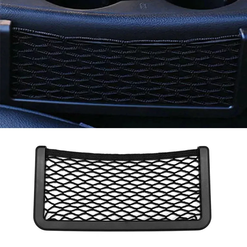 

Car Seat Back Storage Net Elastic Cargo Storage Shelf Car Mesh Pocket Large Mesh Bag for Caravan Motorhome Boat Camping Vehicle