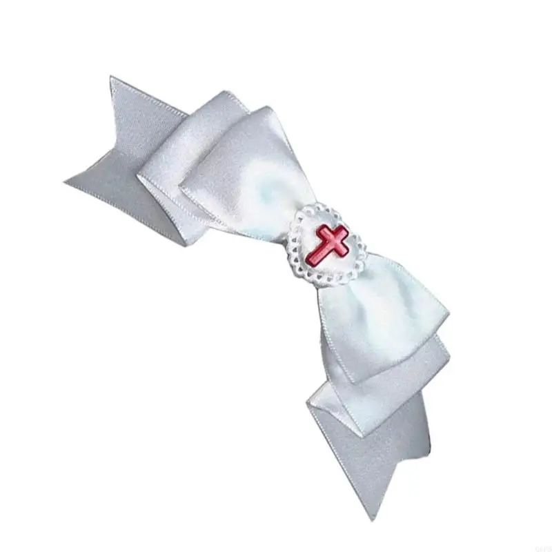 1 pezzo comodo e sicuro con fiocchi a forma cuore nero per capelli, per cosplay, per donne che amano accessori in stile