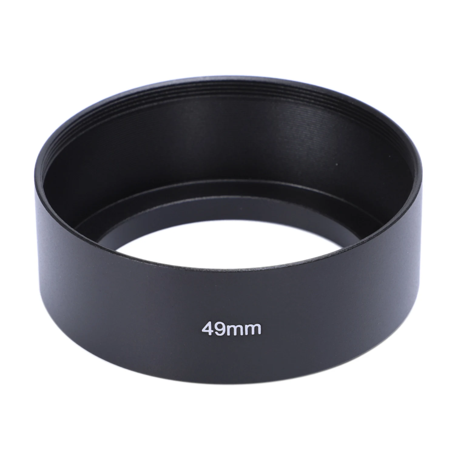 49mm Mount Standard Metal Lens Hood for Canon Nikon Pentax Sony Olympus