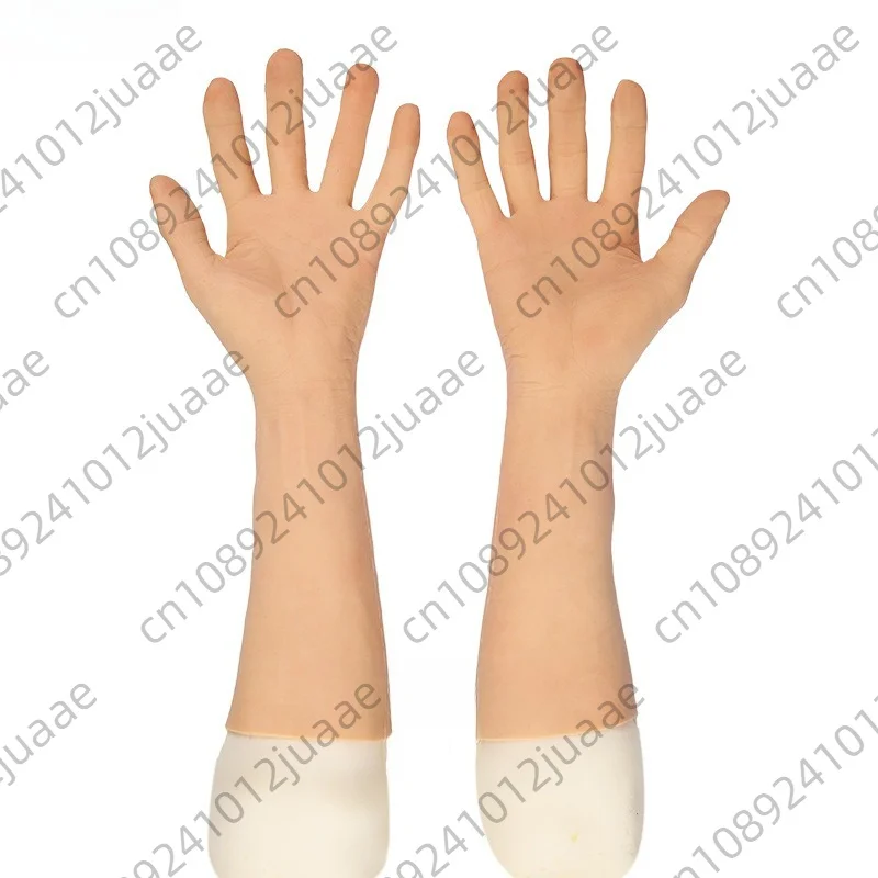 Silicone men's prosthetic after surgery Silicone hand model Silicone gloves simulated prosthetic limb